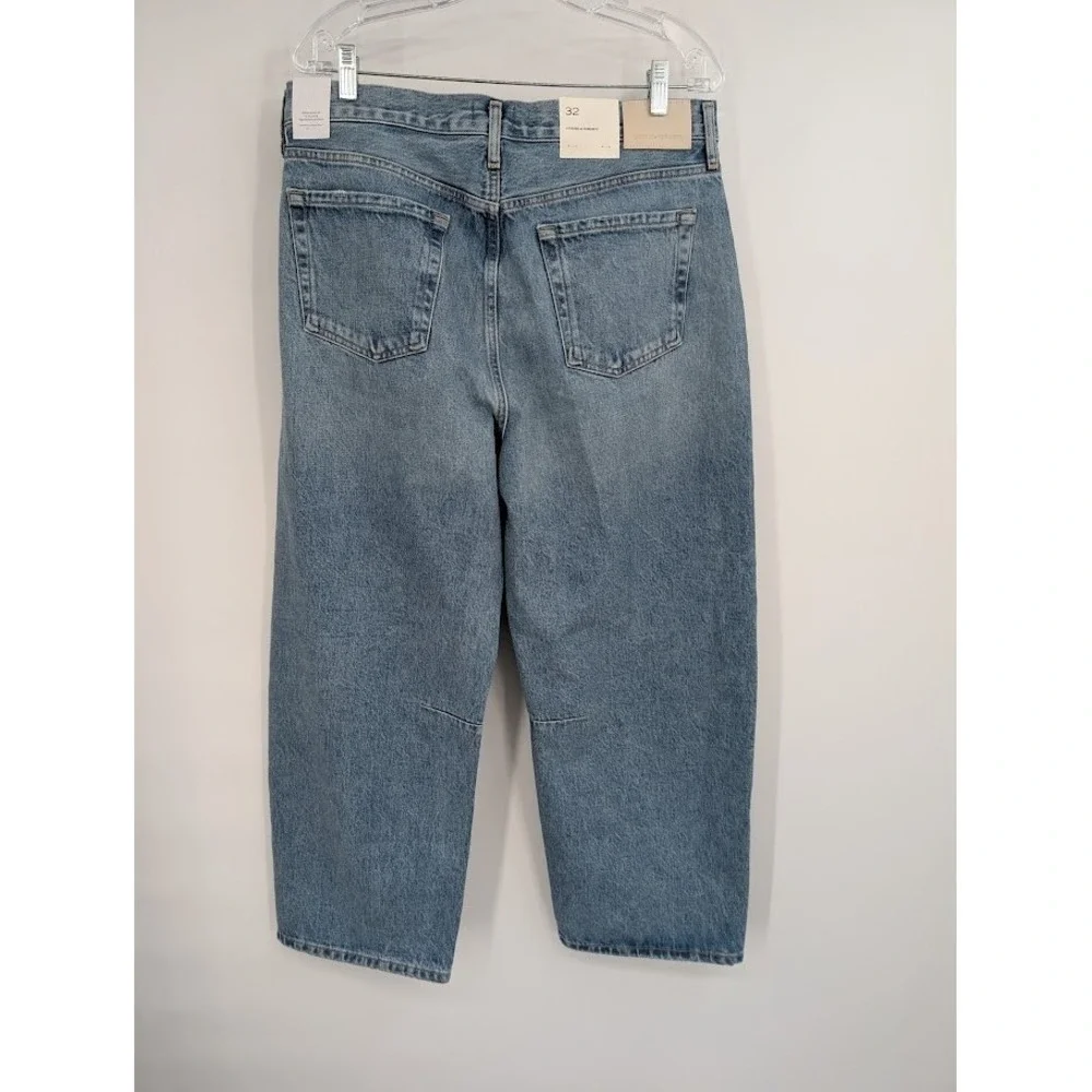 Citizens of Humanity NWT Miro Relaxed Pacifica Rigid Barrel Leg Blue Jeans sz 32